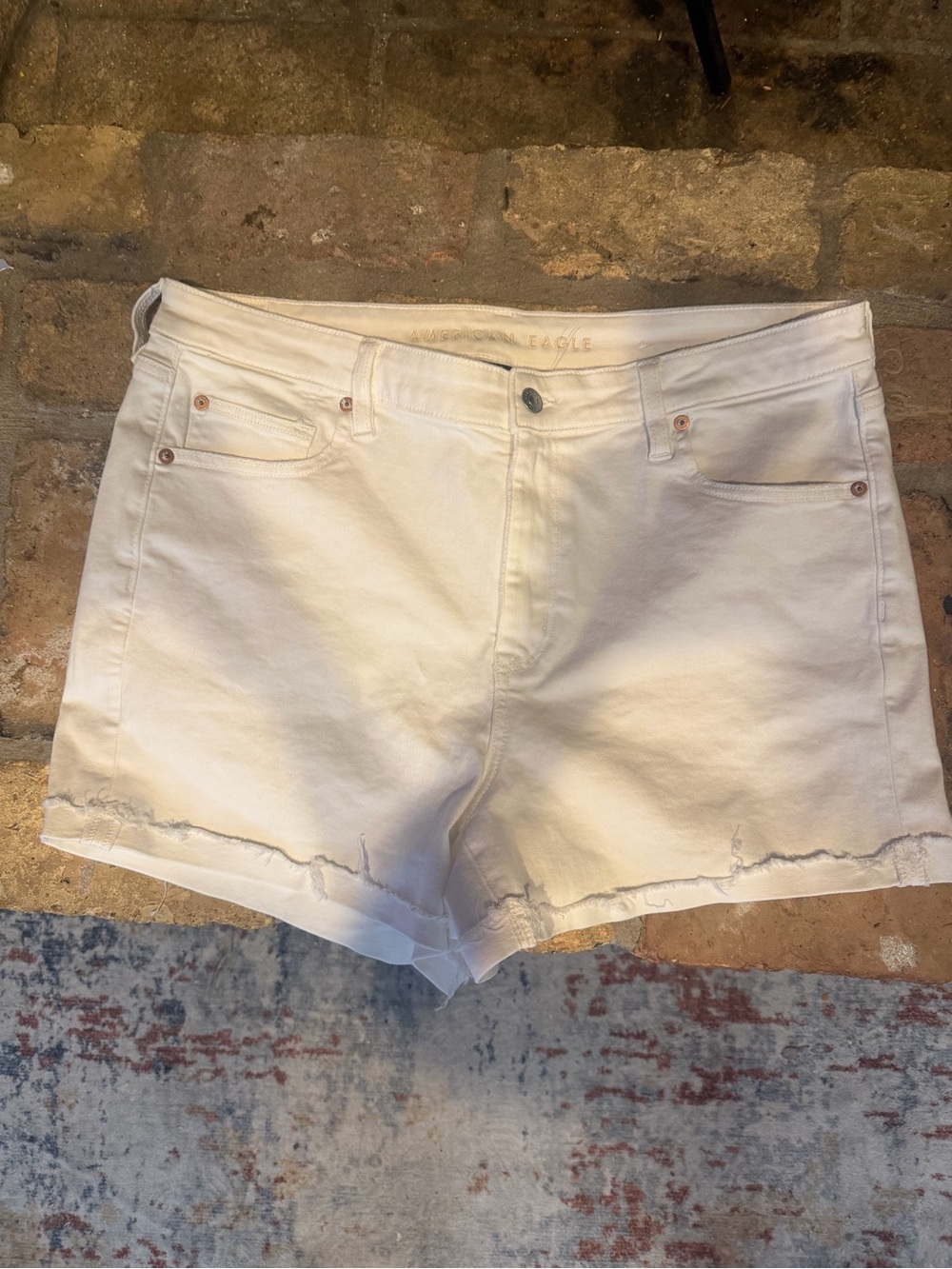 AE Ne(x)t Level High V-Rise Denim Short Short Size 18